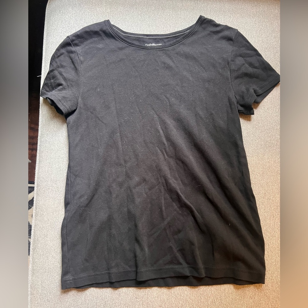 Croft & Barrow Black Short Sleeve Tee